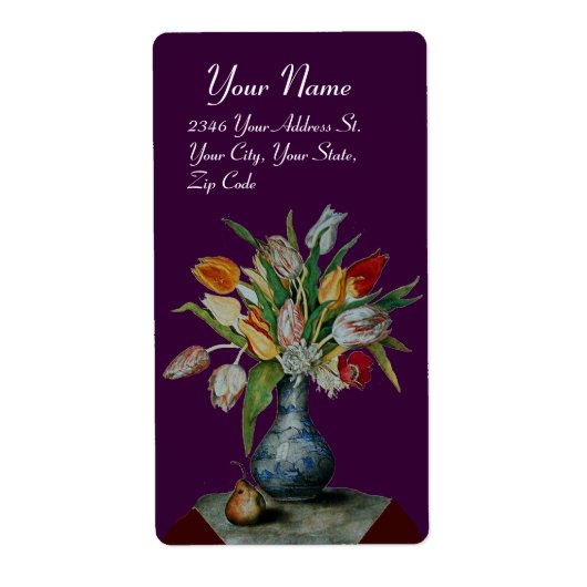 シーズンズフルーツ – チューリップ，紫 ラベル (正面)