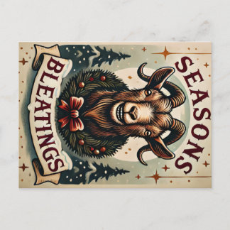 シーズンズブラッシング – フェスティバルヤギ葉書 ポストカード