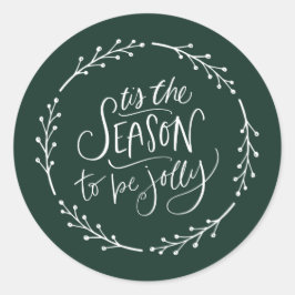 シーズンズホワイトリースグリーン ラウンドシール