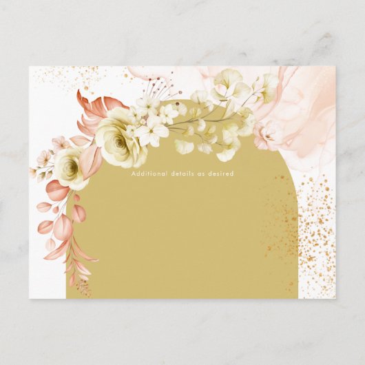 シーズンズ秋土結婚棒フローラの救DATE ポストカード (裏面)