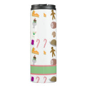 シーズンズ食べ物おもしろいホリデーフーズ模様アート タンブラー (裏面)