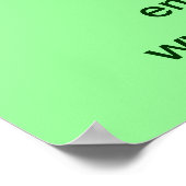 シーズンセールの終わりビジネスのライトグリーンポスター ポスター (角)