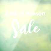 シーズンセール終了のサイン、ブティック販売デカール、ショップ ウィンドウサイン (シート3)