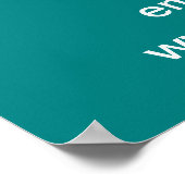 シーズンセール終了ビジネスティール（緑がかった色）グリーンポスター ポスター (角)