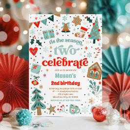 シーズンツクリスマスシ祝ョス誕生日 招待状