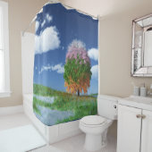 シーズンツリーシャワーカーテン シャワーカーテン (インサイチュ)