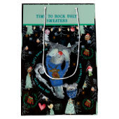 シーズントゥロック醜いセーター抱き枕 ミディアムペーパーバッグ (裏面)