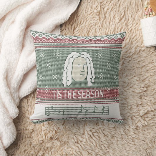 シーズンハンデルメシア編みフェイクセーター クッション (ブランケット)