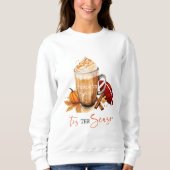 シーズンパンプキンスパイスサッカー秋秋 スウェットシャツ (正面)