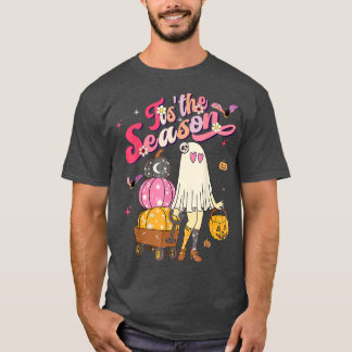 シーズンパンプキンブー60s 70sヒッパイハロー tシャツ