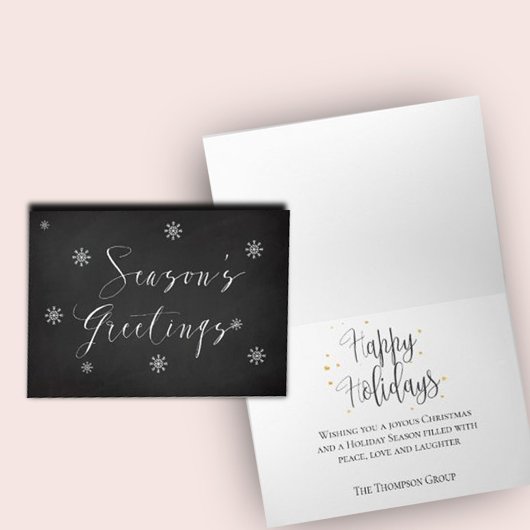 シーズンパーソナライズされたズグリーティングビジネスホリデー カード