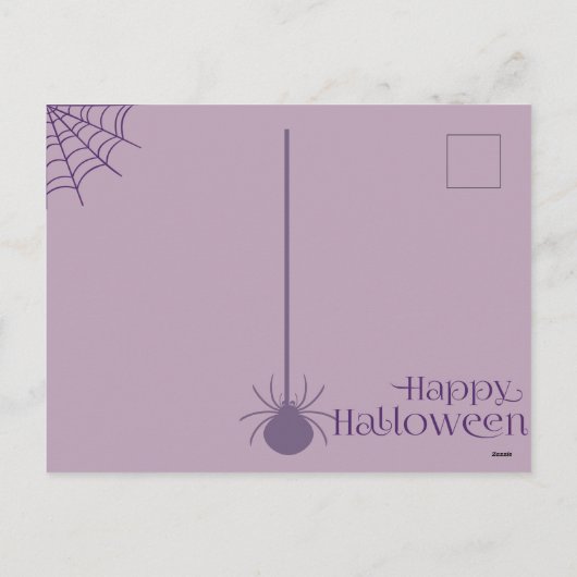 『シーズンパープルハロウィーンの魔女だ シーズンポストカード (裏面)