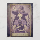 『シーズンパープルハロウィーンの魔女だ シーズンポストカード (正面)