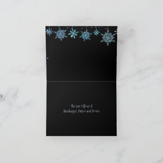 シーズンビジネスの温かい願い シーズンカード (内部)