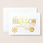 シーズンフォイルカード 箔カード (封筒付き正面)