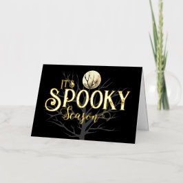 シーズンフォイル不気味カード 箔グリーティングカード