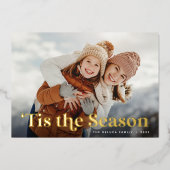 シーズンフォト独身の金ゴールド 箔シーズンカード (正面)