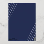 シーズンフォト独身の金ゴールド 箔シーズンカード (裏面)