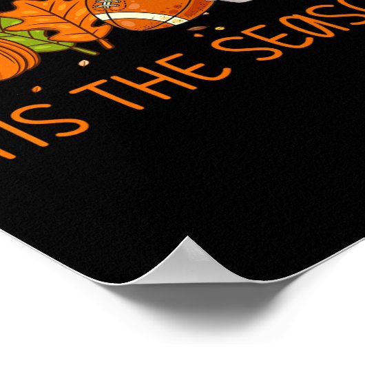 シーズンフットボールのパンプキンスパイスすべてF ポスター (角)