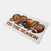 シーズンフットボール素朴ドアマット。 ドアマット (アングル)