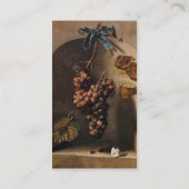 シーズンフルーツつるのぶどう素朴は緑茶 名刺 (裏面)