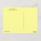 シーズンフルーツ/イチジクとグリーンのプレート葉付き ポストカード (裏面)