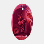 シーズンフルーツ – 繁栄ピンク紫のアメジスト セラミックオーナメント (右)