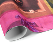 シーズンフルーツ – 繁栄赤ピンク黄色ブドウ ラッピングペーパー (ロールコーナー)