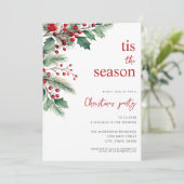 シーズンフローラモダンクリスマスパーティー 招待状 (スタンド正面)