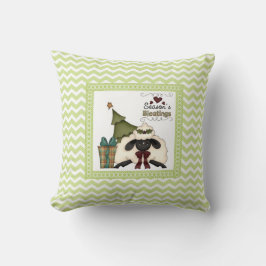 シーズンブラティンズヒツジ（木とギフト付き） クッション