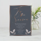 シーズンブルーと銅のクリスマスパーティー 招待状 (スタンド正面)