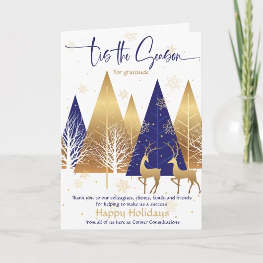 シーズンブルー王室の様式化企業の 招待状 (正面)