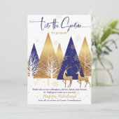 シーズンブルー王室の金ゴールド事業クリスマス 招待状 (スタンド正面)