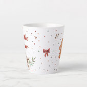 シーズンホリデークリスマスコージーコーヒーティー カフェラテマグ (正面)