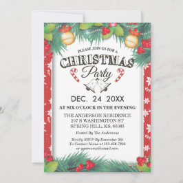 シーズンホリデーファミリー懇親会クリスマスパーティー 招待状