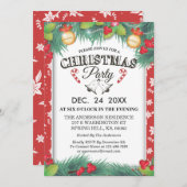 シーズンホリデーファミリー懇親会クリスマスパーティー 招待状 (正面/裏面)