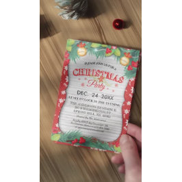 シーズンホリデーファミリー懇親会クリスマスパーティー 招待状