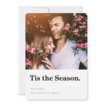 シーズンホリデーモダンフォトカード