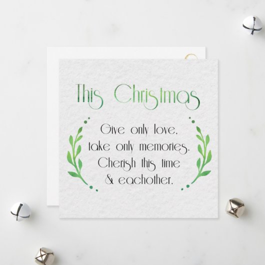 シーズンミニマル気持ちと金ゴールドフローリッシュ シーズンカード (正面/裏面インサイチュ)