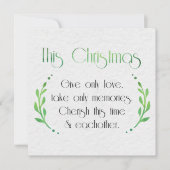 シーズンミニマル気持ちと金ゴールドフローリッシュ シーズンカード (正面)