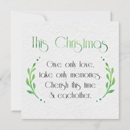 シーズンミニマル気持ちと金ゴールドフローリッシュ シーズンカード (正面)