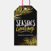 シーズンモダンの挨拶のギフトラベル ギフトタグ (正面)