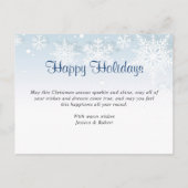 シーズンモダングリーティングフォトクリスマスカード ポストカード (裏面)