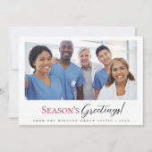 シーズンモダンズグリーティングメディカルクリニックホリデー シーズンカード (正面)