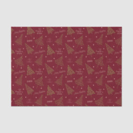 シーズンモダンズ挨拶の赤いクリスマスツリー 薄葉紙