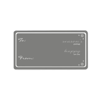 シーズンモダンズ・グリーティング・ギフト・ラベル・グレー ラベル