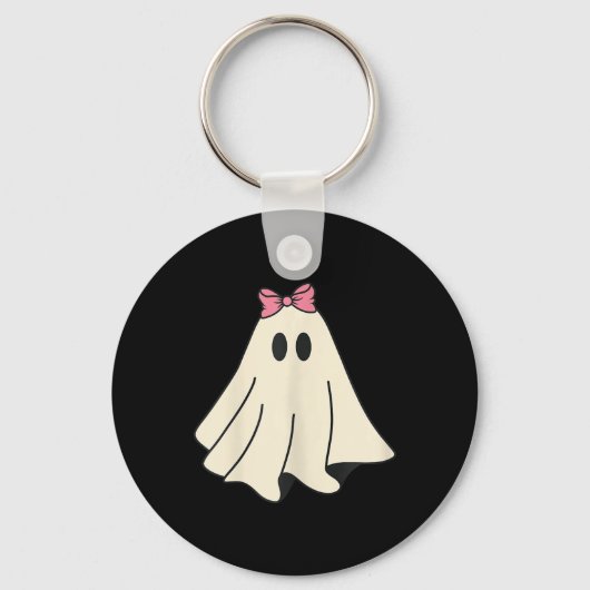シーズン不気味かわいいレトロ幽霊ハロウィーンの衣装 キーホルダー (正面)
