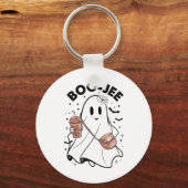 シーズン不気味かわいい幽霊ハロウィーンのコスチュームBoujee キーホルダー (正面)