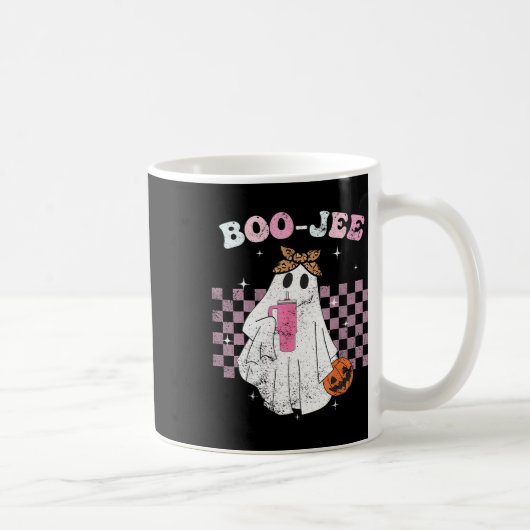 シーズン不気味かわいい幽霊ハロウィーンのコスチュームBoujee コーヒーマグカップ (右)