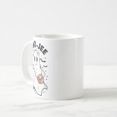 シーズン不気味かわいい幽霊ハロウィーンのコスチュームBoujee コーヒーマグカップ (正面左)